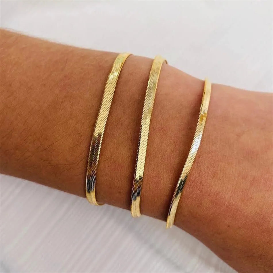 Snake Chain Bracelet Stainless Steel Chain Bracelet
