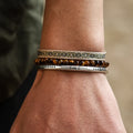 925 Silver Plated Bracelet Three Piece Bracelet Stack