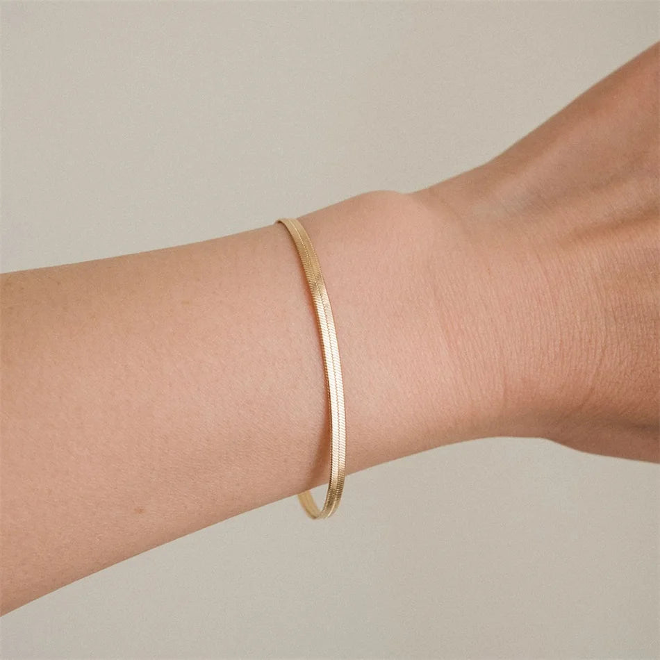 Snake Chain Bracelet Stainless Steel Chain Bracelet