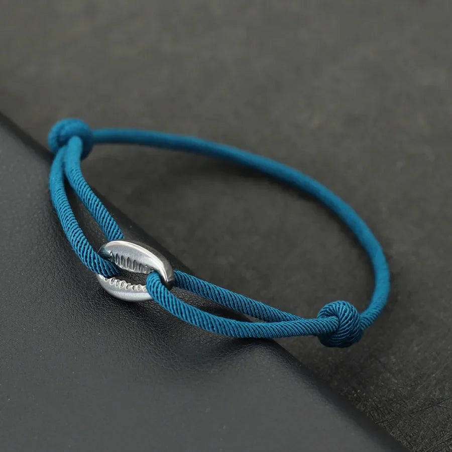 Handwoven Bracelet Men Adjustable Shell Bracelet
