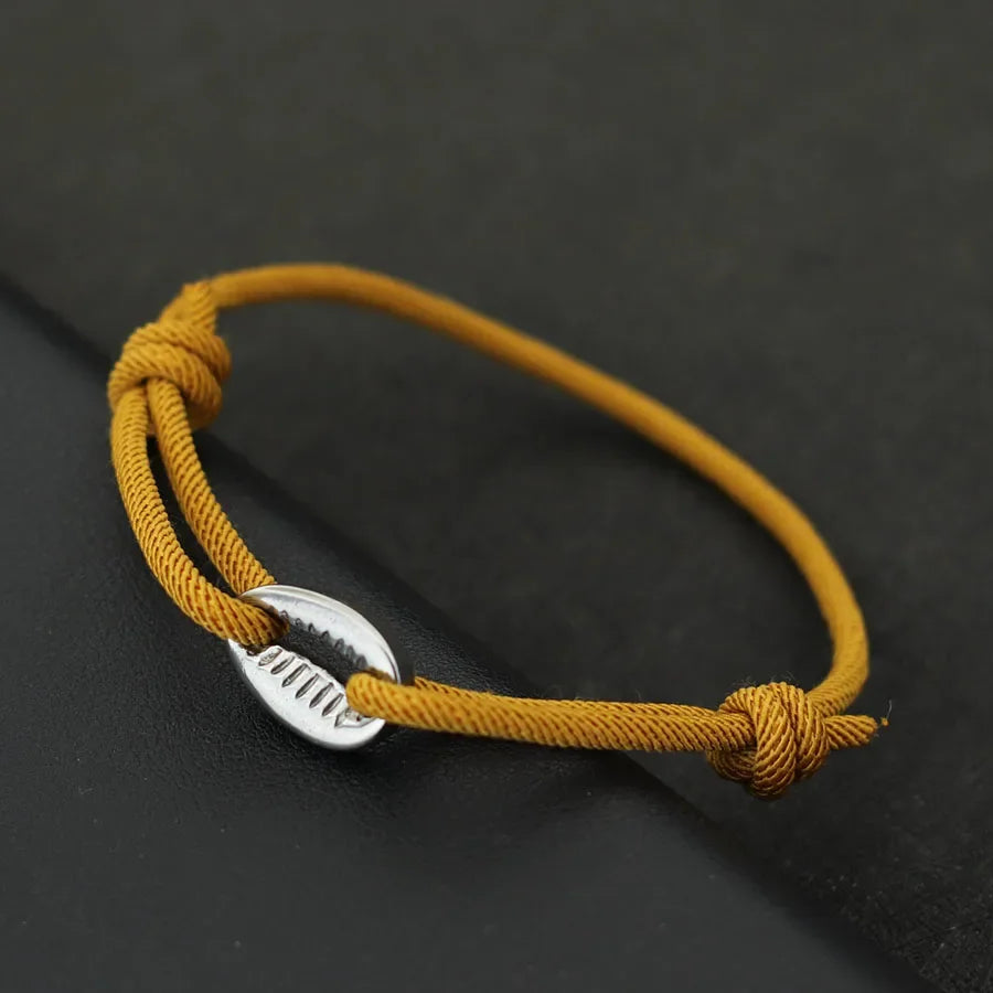 Handwoven Bracelet Men Adjustable Shell Bracelet