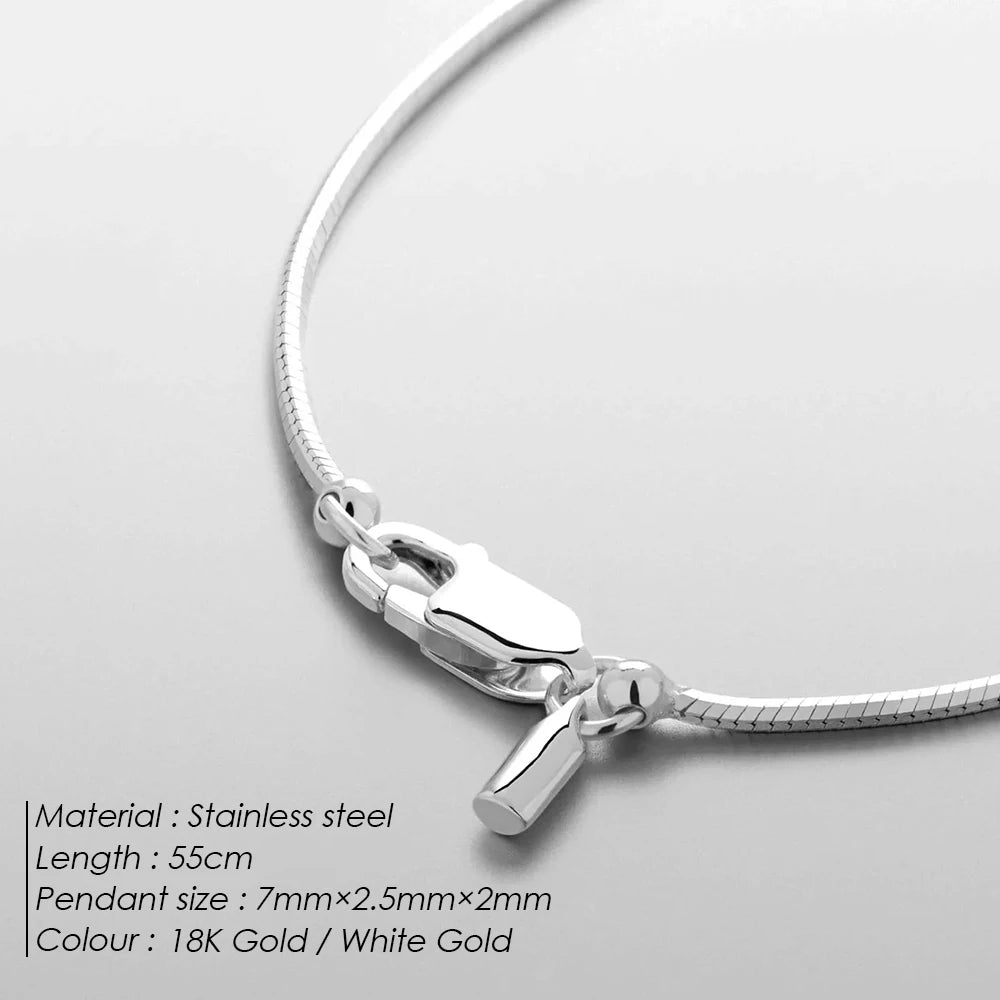 Stainless Steel Gold-Plated Necklace