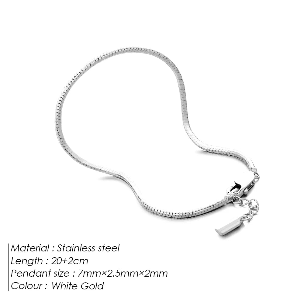 Silver Bracelet Stainless Steel Gold Plated Men's Bracelet