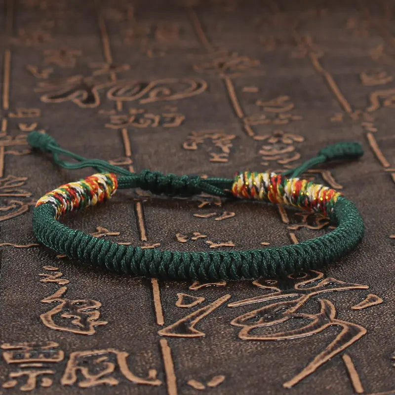 Buddhist Lucky Bracelet Unisex Braided Woven Bracelet