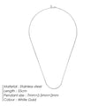 Stainless Steel Gold-Plated Necklace