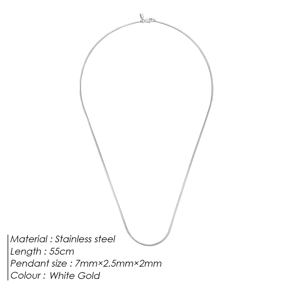 Stainless Steel Gold-Plated Necklace