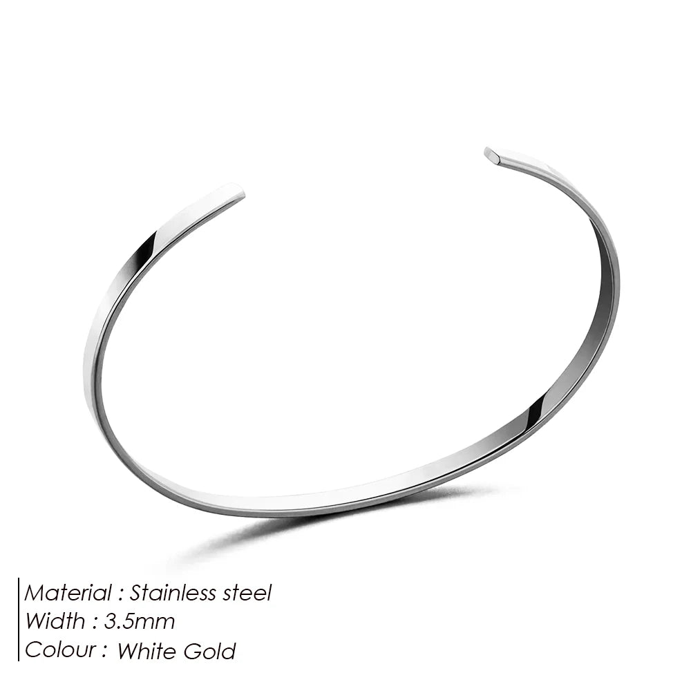 Minimalist Men's Classic Stainless Steel Bracelet