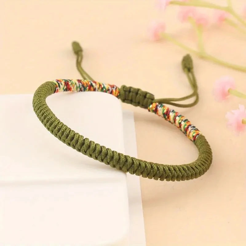 Buddhist Lucky Bracelet Unisex Braided Woven Bracelet