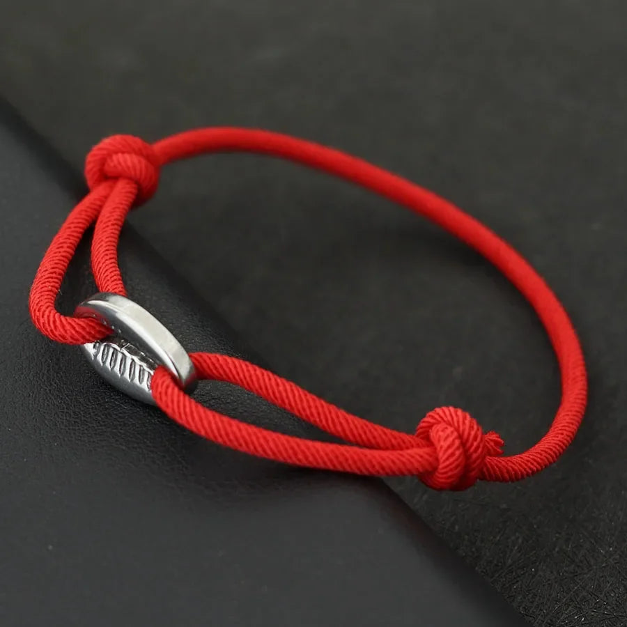 Handwoven Bracelet Men Adjustable Shell Bracelet