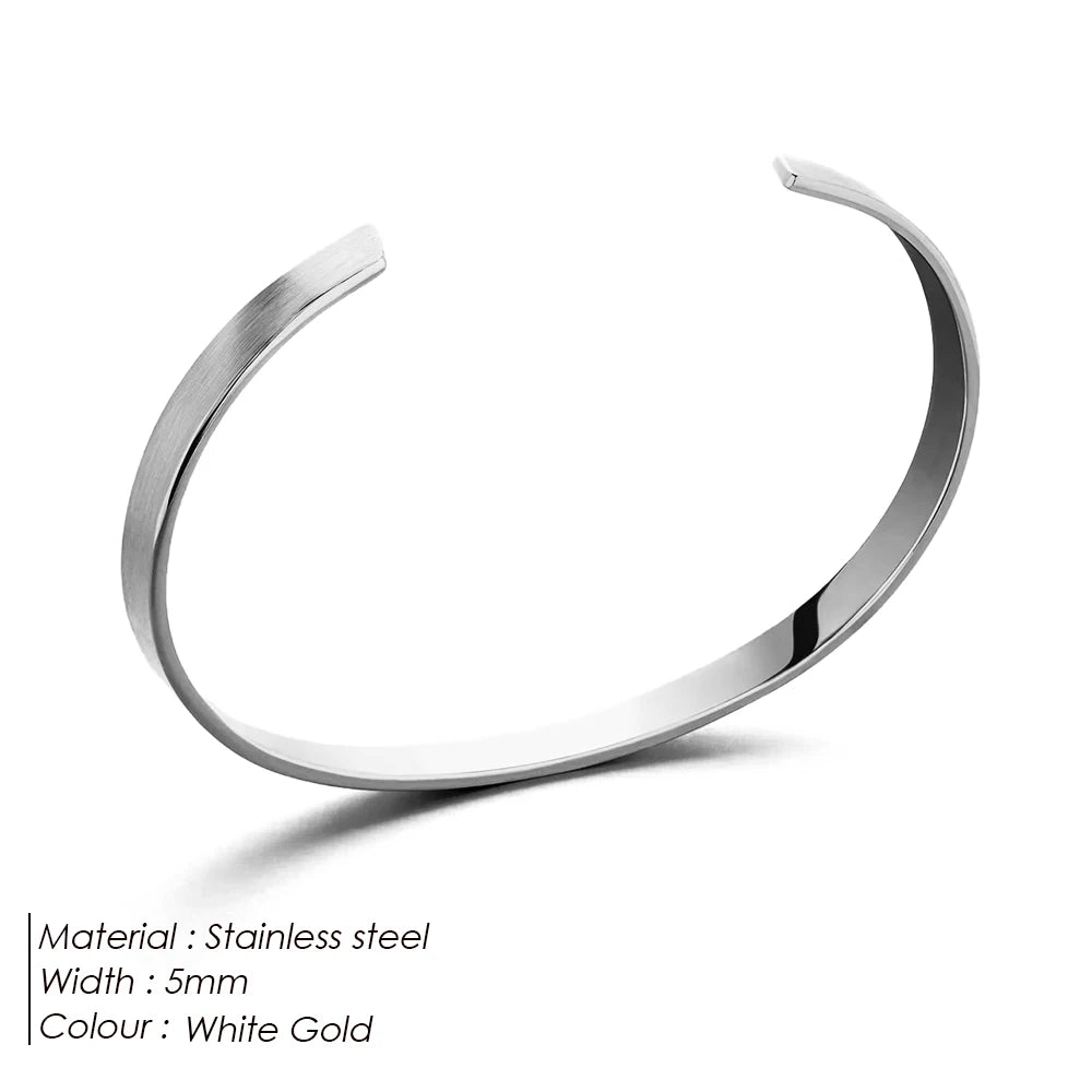 Minimalist Men's Classic Stainless Steel Bracelet