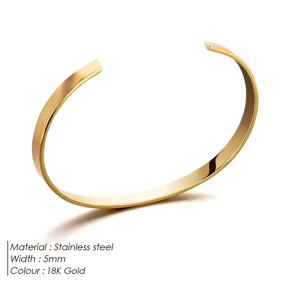 Minimalist Men's Classic Stainless Steel Bracelet