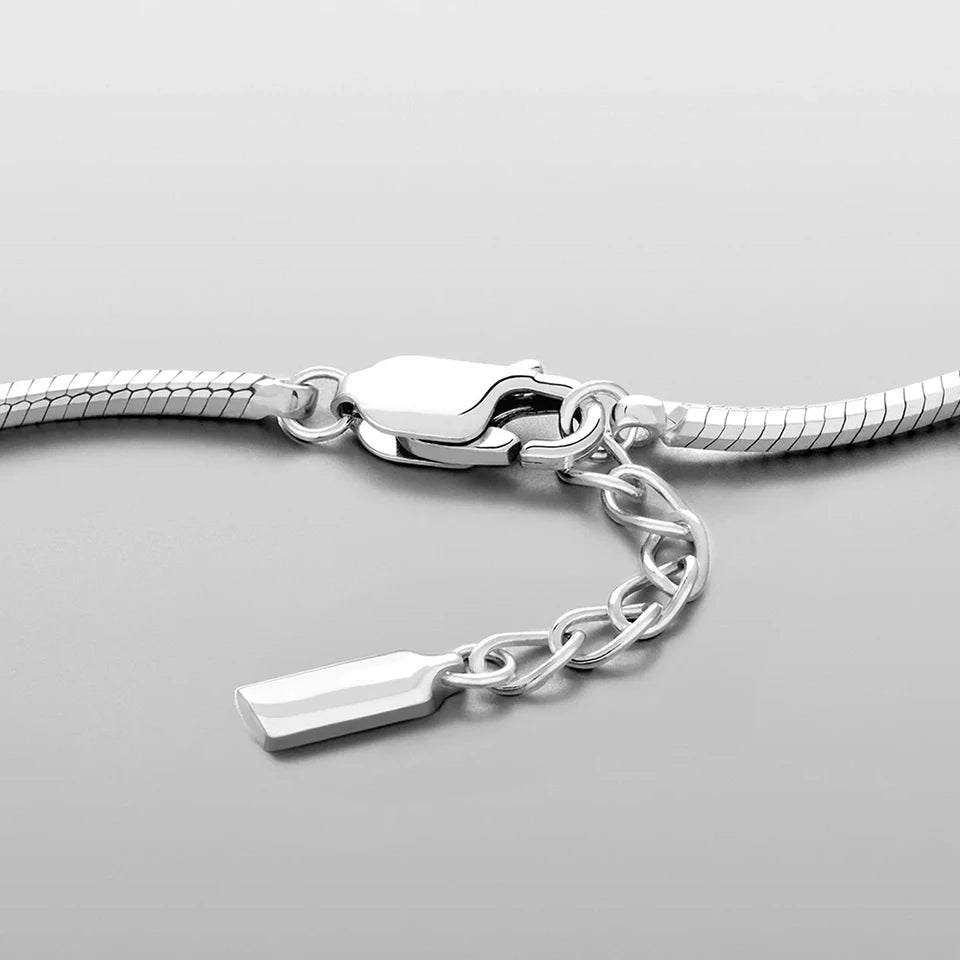 Silver Bracelet Stainless Steel Gold Plated Men's Bracelet