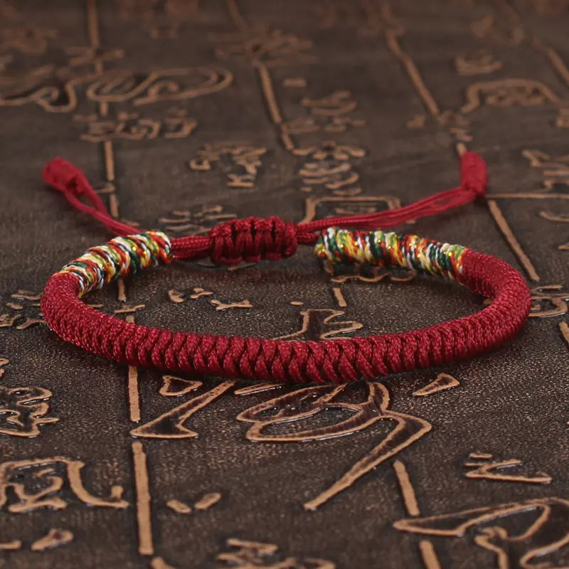 Buddhist Lucky Bracelet Unisex Braided Woven Bracelet