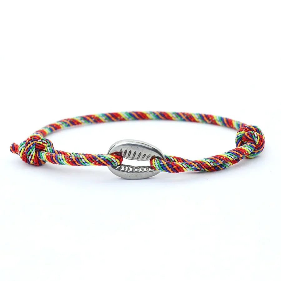 Handwoven Bracelet Men Adjustable Shell Bracelet