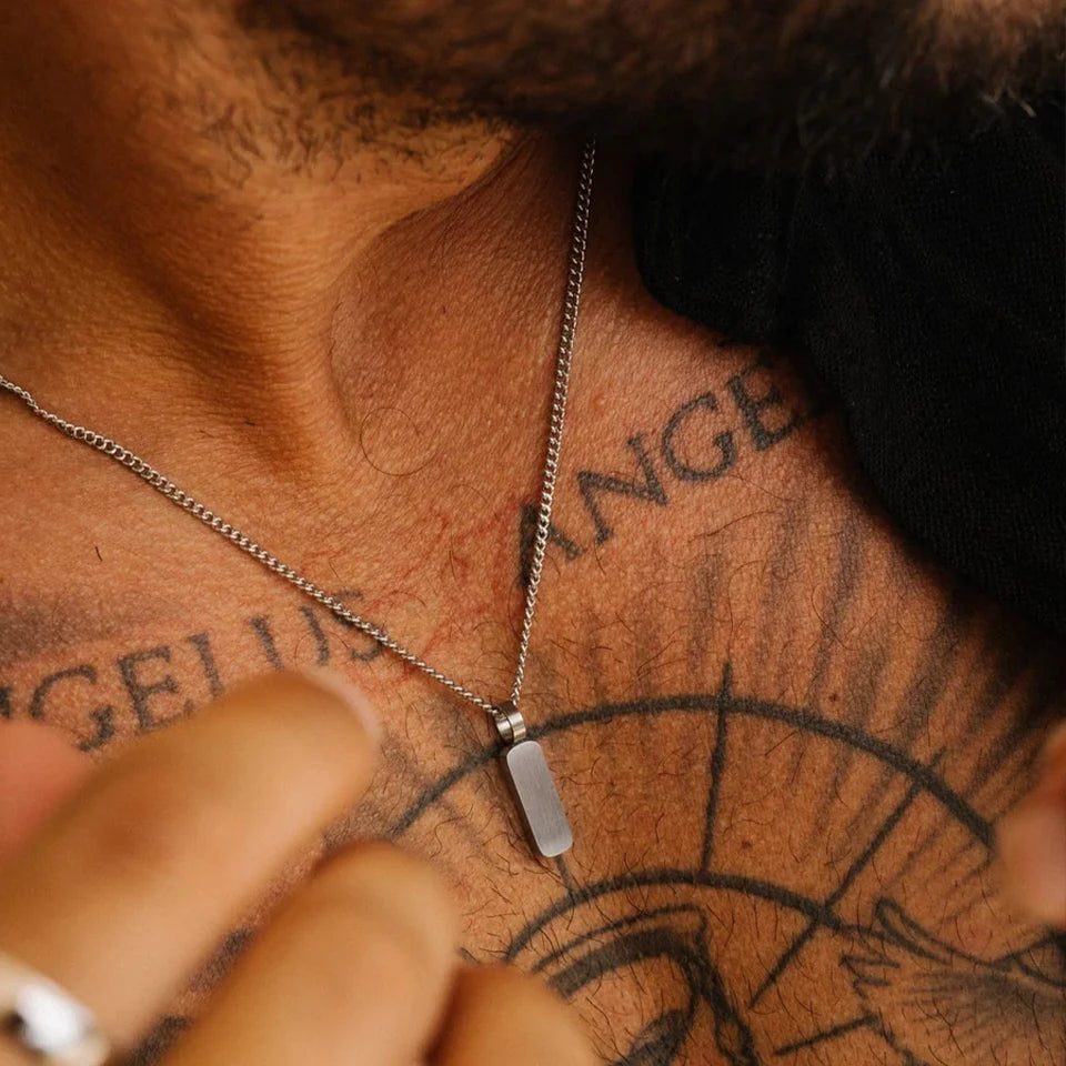 Men's Titanium Steel chain 1MM Cuban Chain Stainless steel Necklace