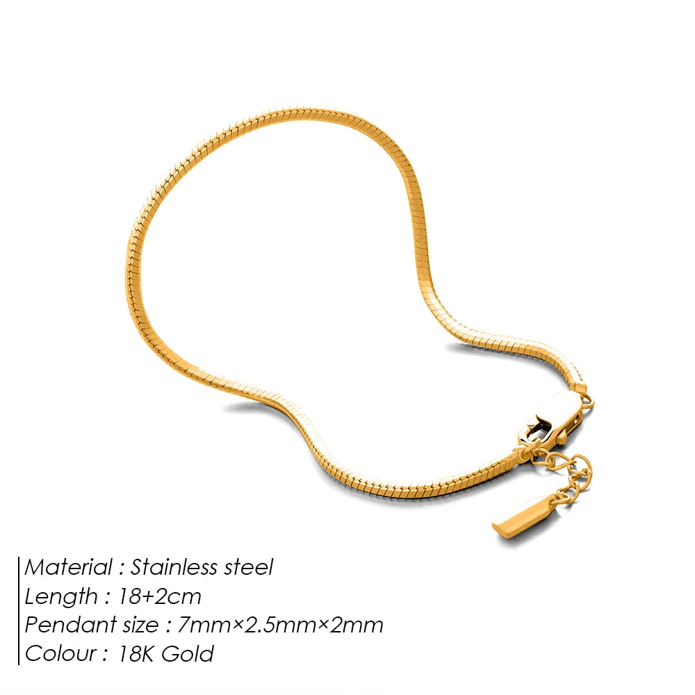 Silver Bracelet Stainless Steel Gold Plated Men's Bracelet