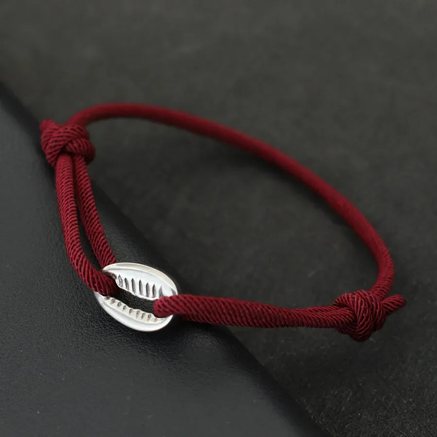 Handwoven Bracelet Men Adjustable Shell Bracelet